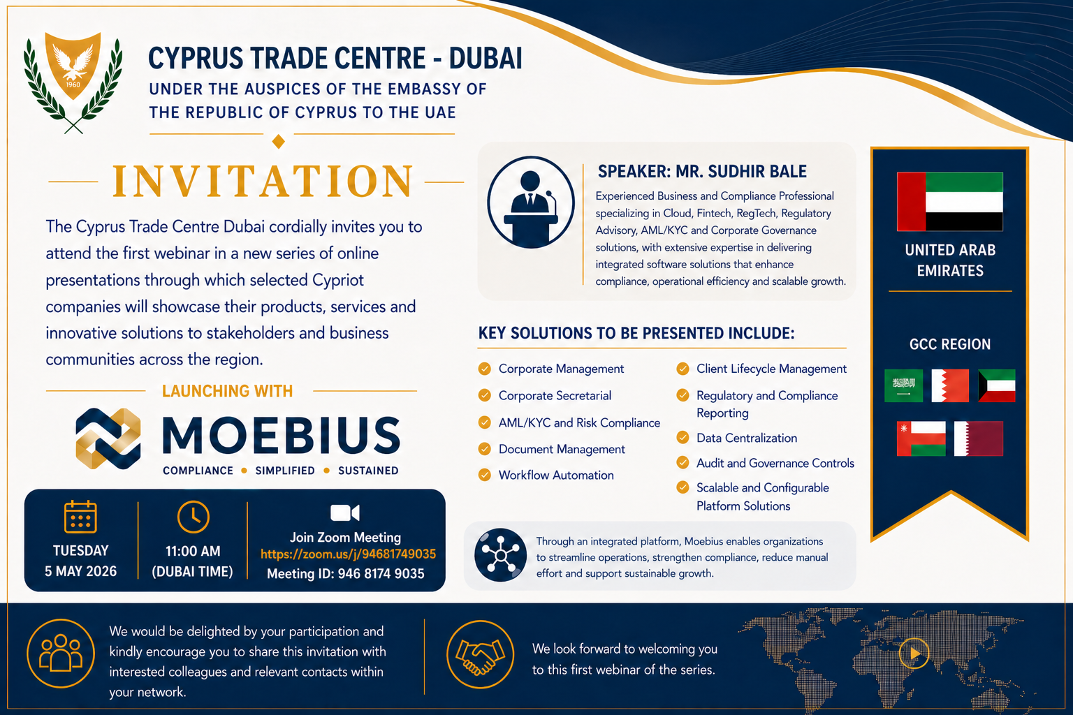 Invitation to the Moebius webinar on 5 May 2026