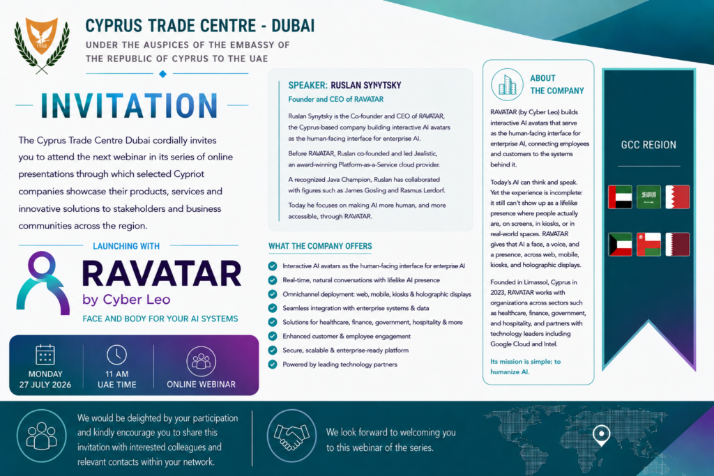 Invitation to the RAVATAR webinar on 27 July 2026
